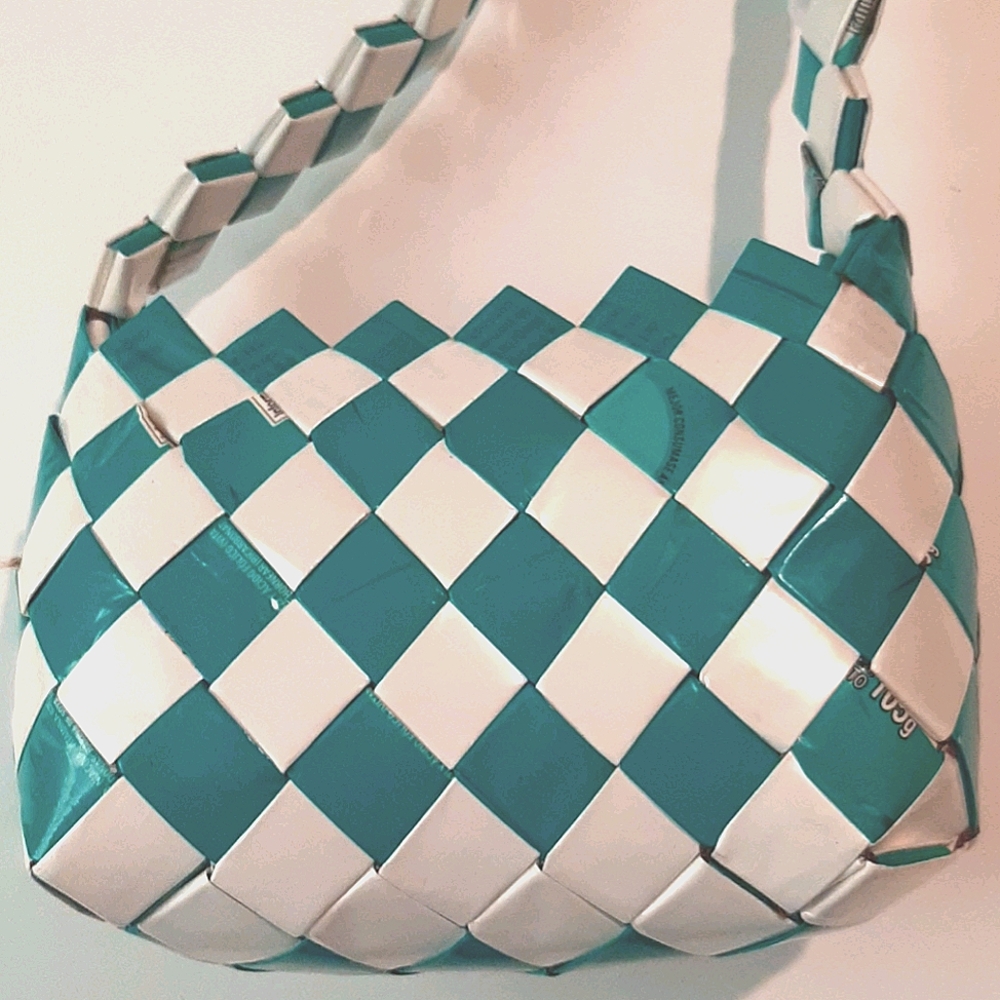 Woven Candy Wrapper Small Purse - image 2